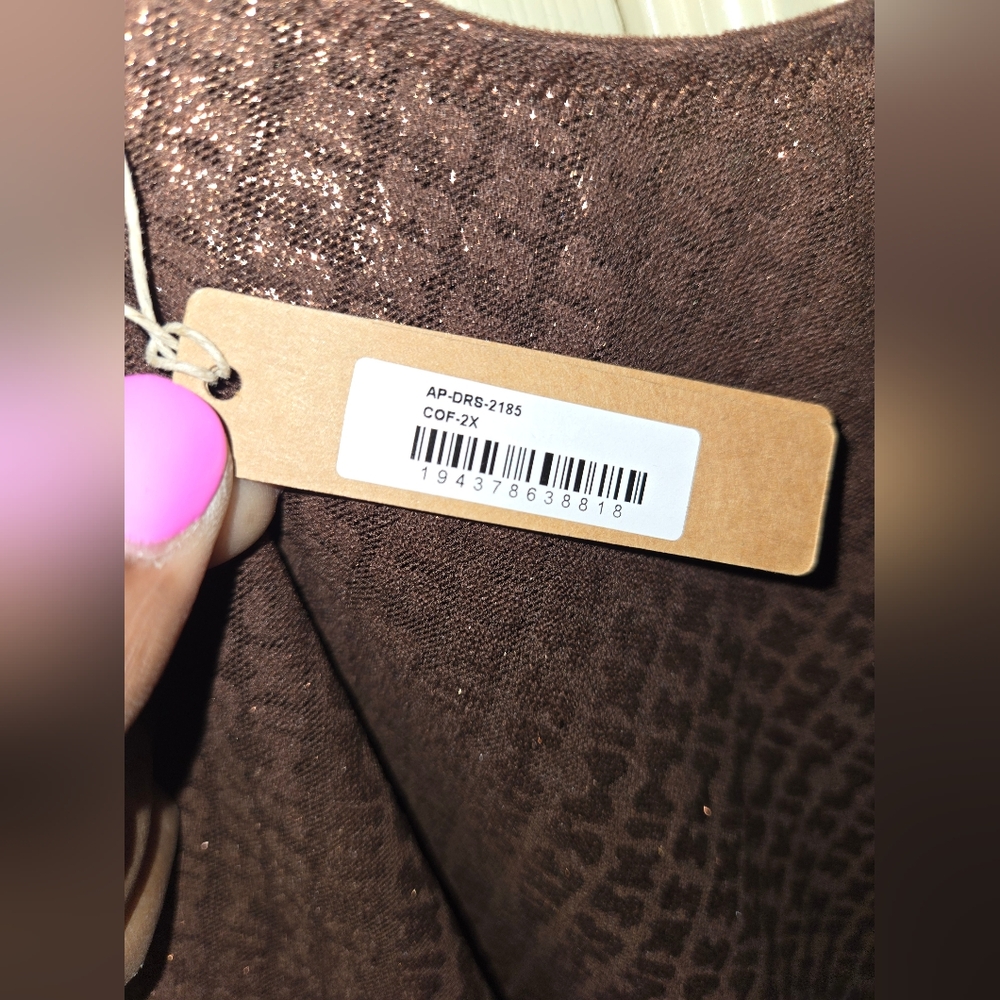 NWT SKIMS Logo Mesh Foil Cami Dress - Picture 10 of 10